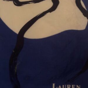 Lauren Blue and Black Abstract Print